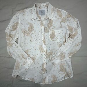 Rails Charli Leopard Print Button Down Shirt